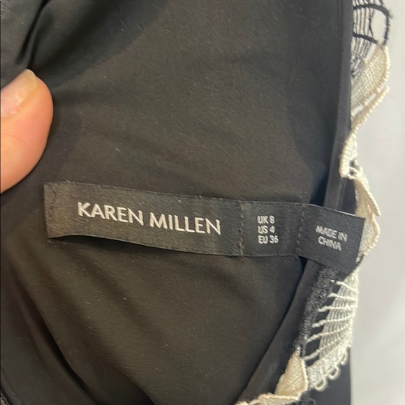 Elegant Black and White Karen Millen Dress - Picture 2 of 5